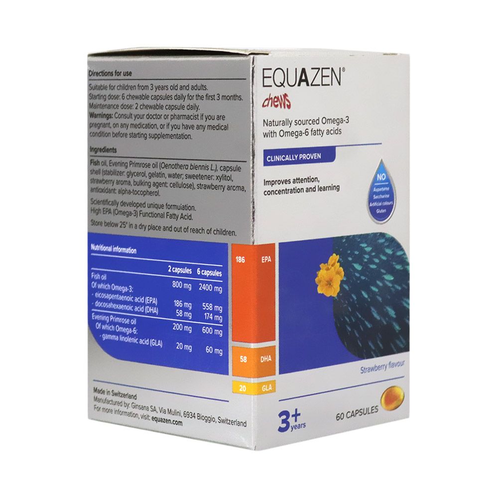 Equazen® Omega-3 & Omega-6 Fatty Acids for 3+ Years Chewables 60's