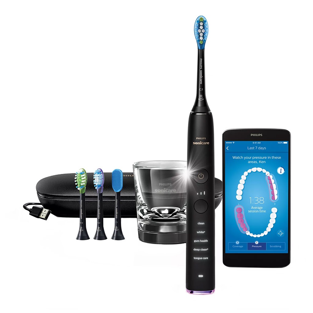 Philips Sonicare HX9924/16 Diamond Clean Smart Electric Toothbrush Black 1's