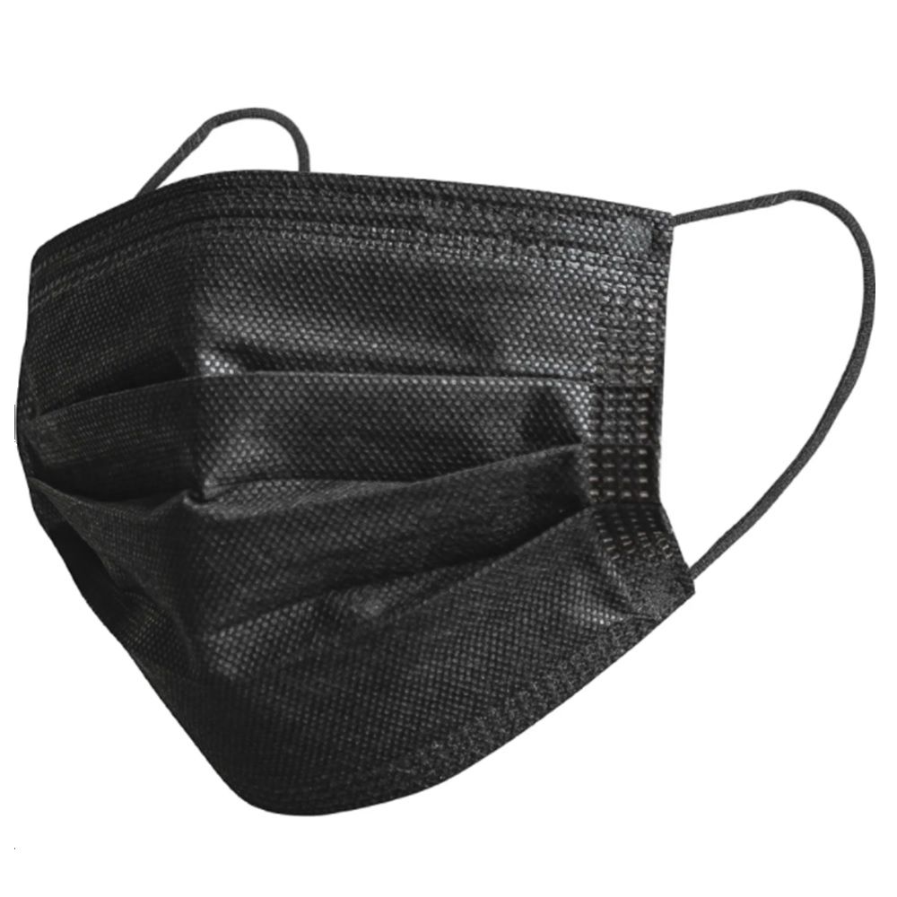 Al Fanous Disposable Black Protective Face Mask 50's