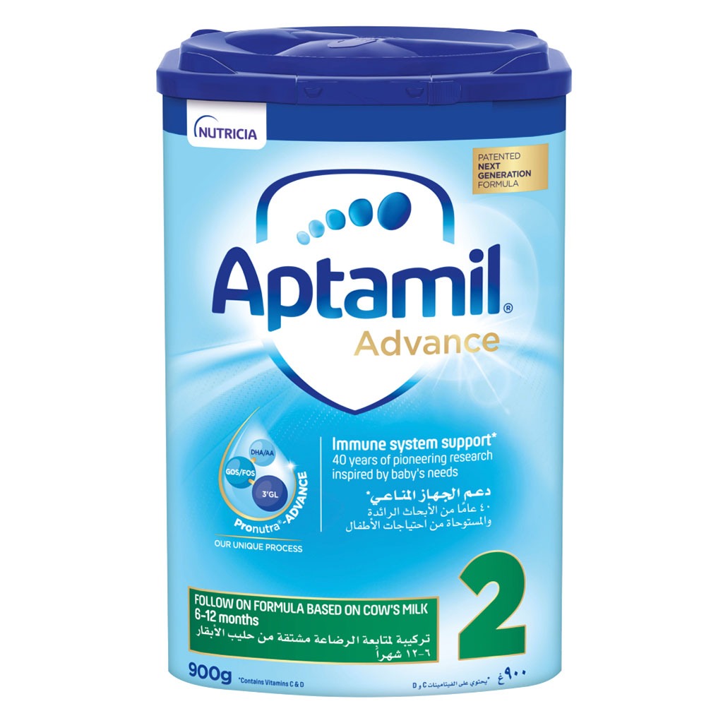 Aptamil Advance 2 Next Generation Follow-On Milk Formula For 6-12 Months Baby 900g