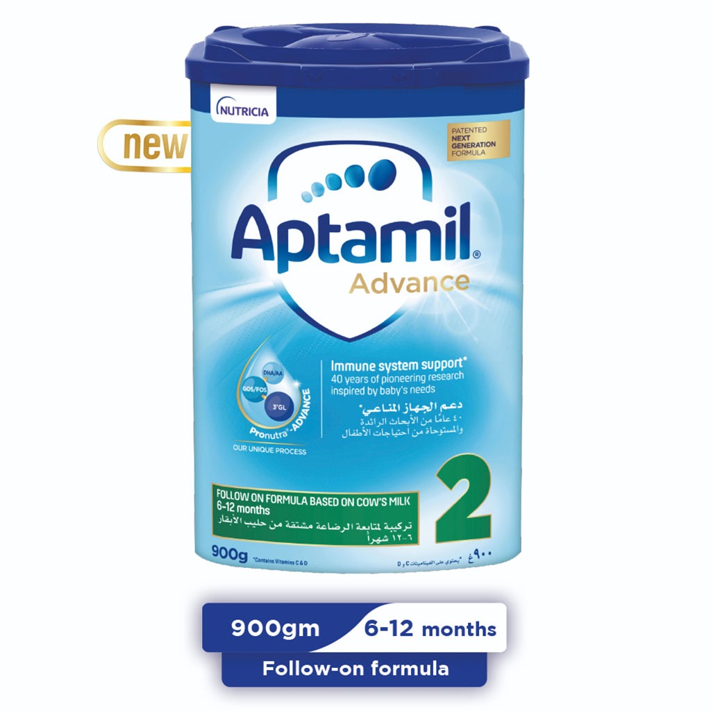 Aptamil Advance 2 Next Generation Follow-On Milk Formula For 6-12 Months Baby 900g