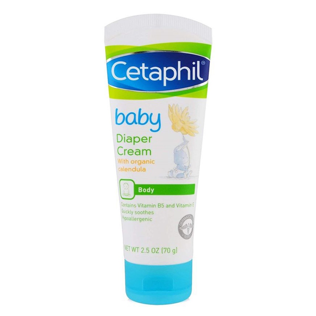Cetaphil Baby Diaper Cream With Organic Calendula For Baby's Sensitive Skin, Unscented, 70g