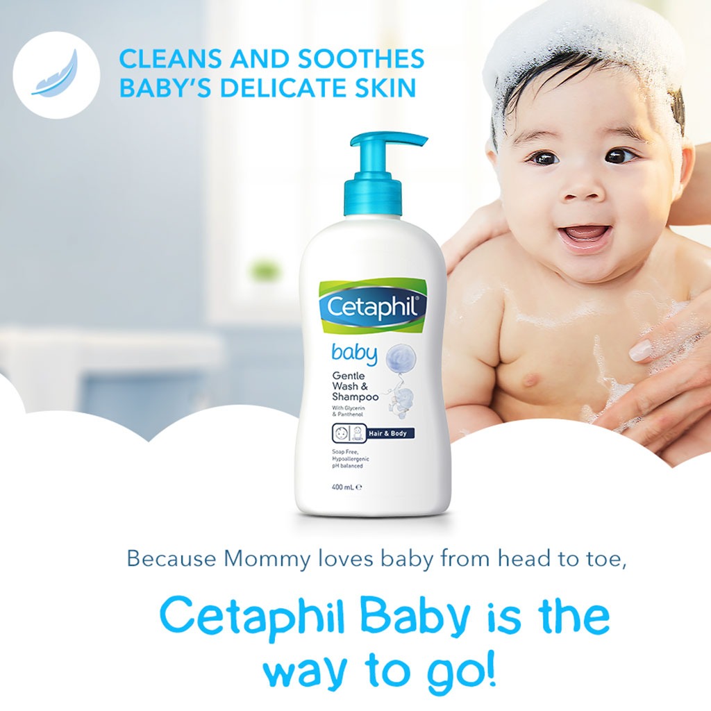 Cetaphil Baby Gentle Wash and Shampoo Pump 400 mL