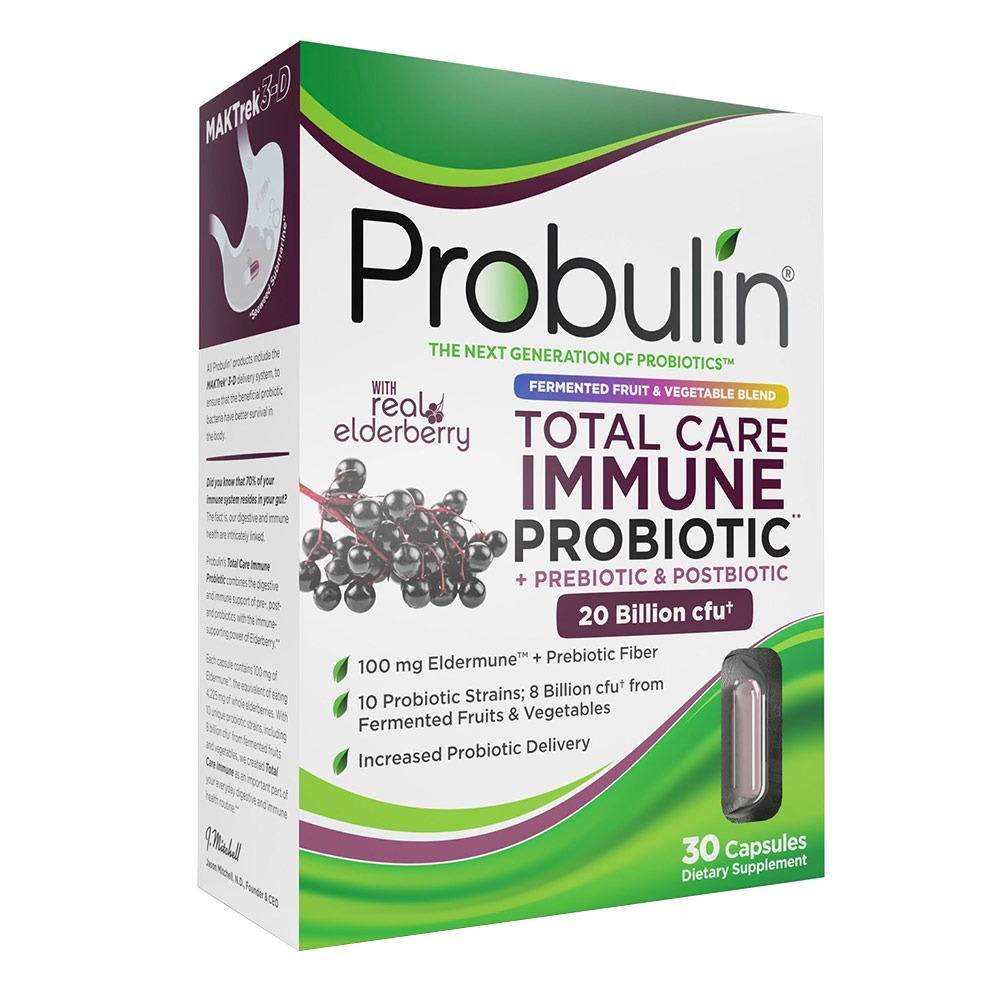 Probulin Total Care Immune Probiotic Capsules For Digestive Support, Pack of 30's