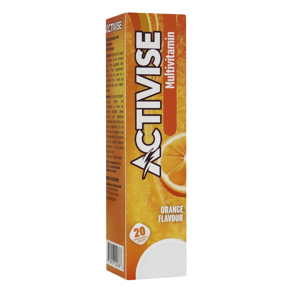 Activise Multivitamins Effervescent Tablets, Orange Flavor, 20's 1+1 PROMO Pack