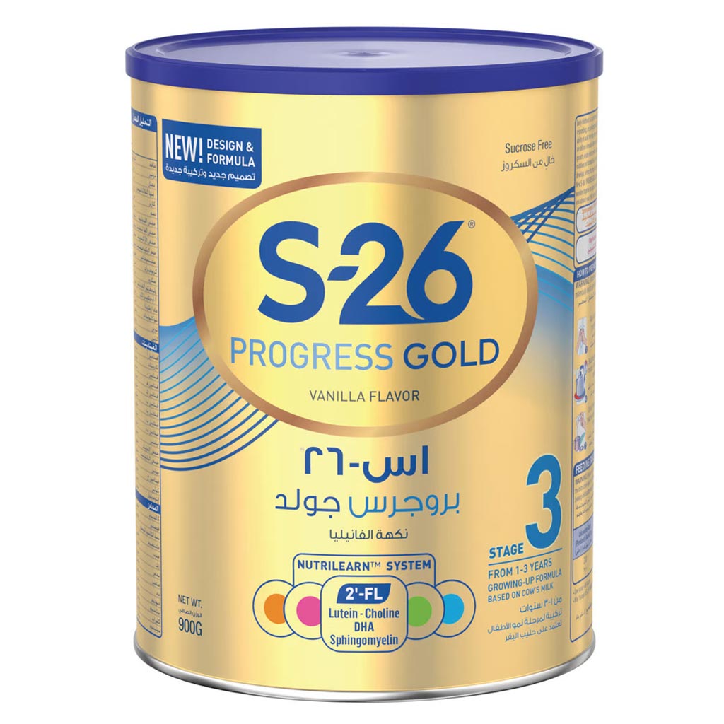 S-26 Gold Stage 3 1-3 Years Growing-Up Milk Formula 900g