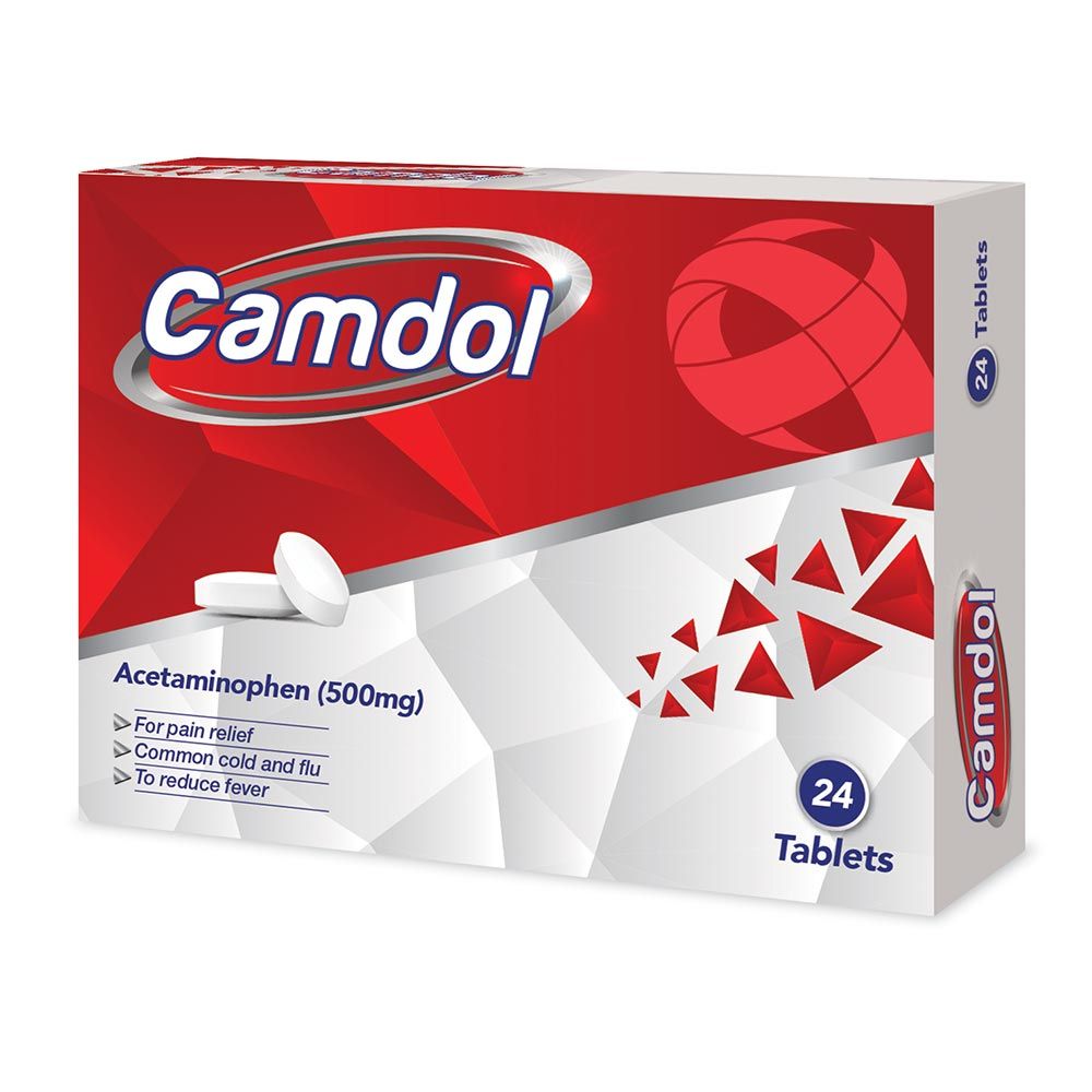 Camdol Paracetamol 500mg Tablets, Pack of 24's
