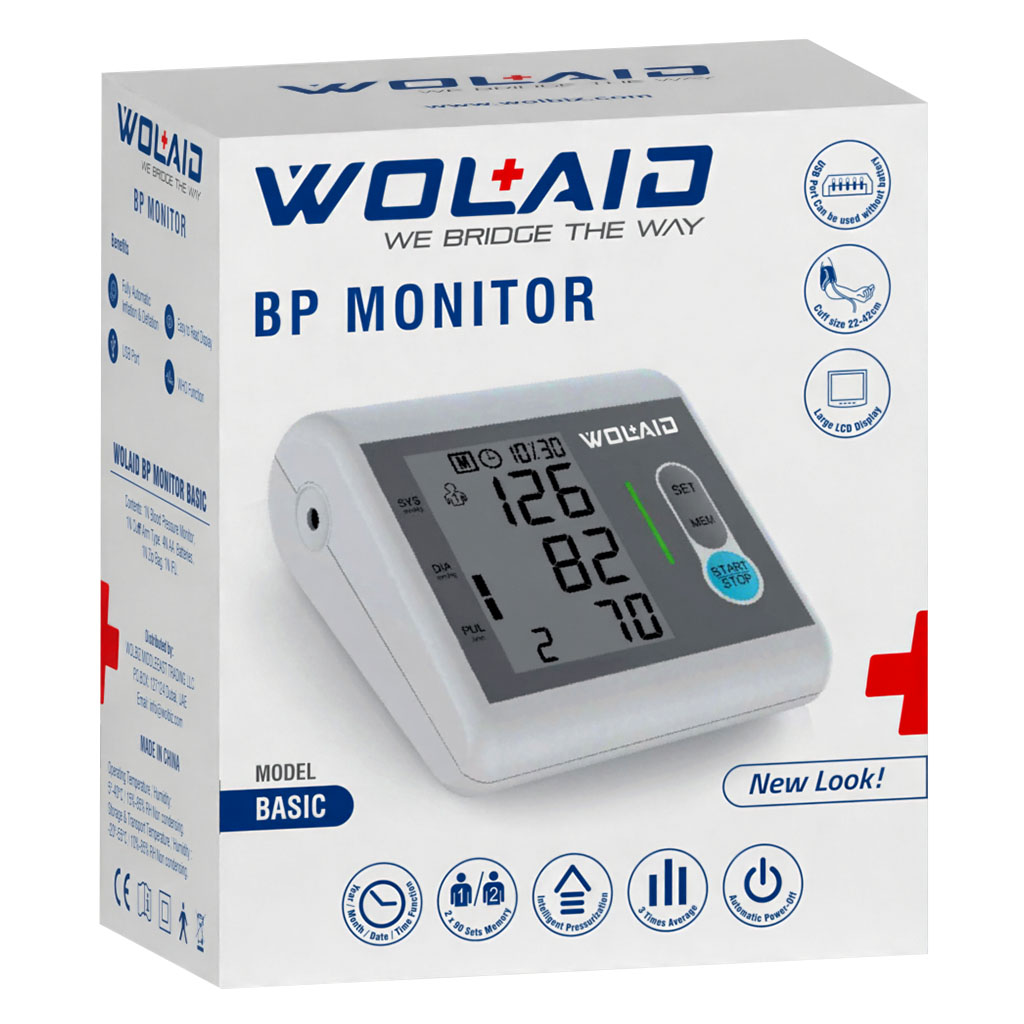 Wolaid Basic Fully Automatic Upper Arm Blood Pressure Monitor