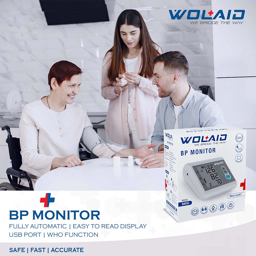 Wolaid Basic Fully Automatic Upper Arm Blood Pressure Monitor