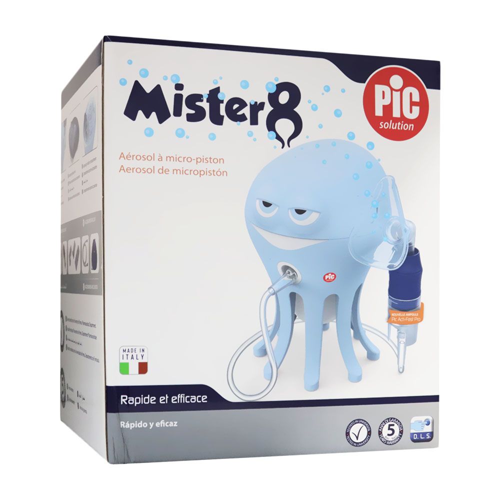 Pic Solution Mister 8 Micro-Piston Octopus Nebulizer for children