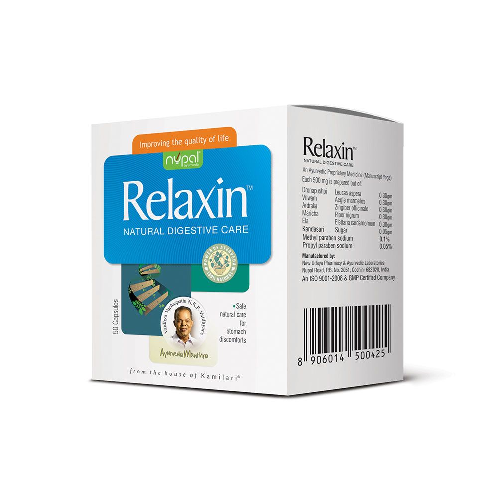 Nupal Relaxin Natural Digestive Care Capsules 50's