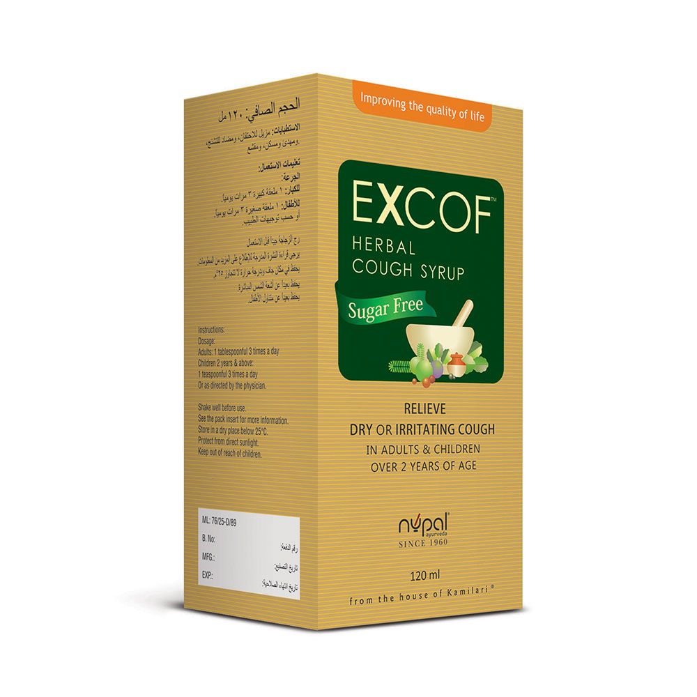 Nupal Excof Herbal Cough Syrup 120 mL