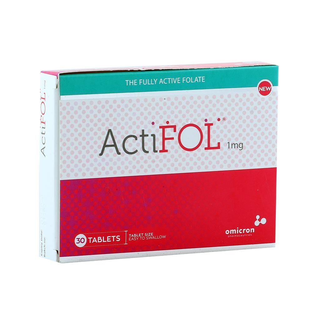 Actifol 1 mg Tablets 30's
