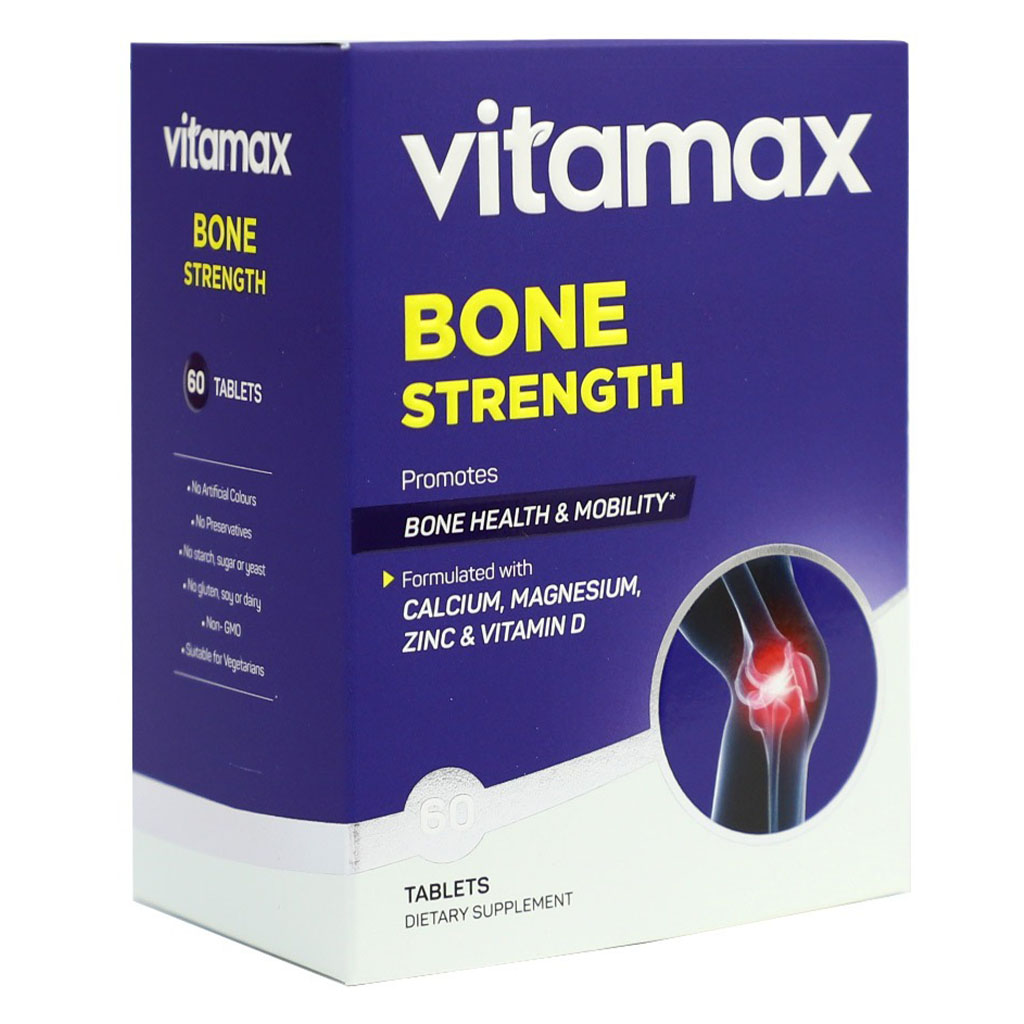 Vitamax Bone Strength Tablets For Bone Health & Mobility, Pack of 60's
