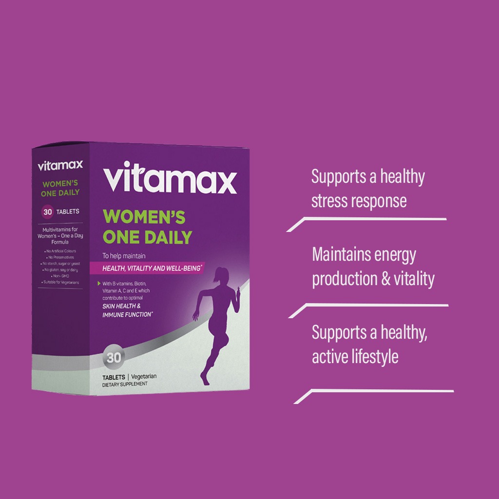 Vitamax Women's One Daily Tablets For Health, Vitality & Wellbeing, Pack of 60's