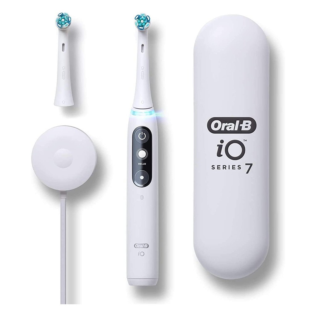 Braun Oral B iO™ Series 7 Electric Toothbrush White Alabaster