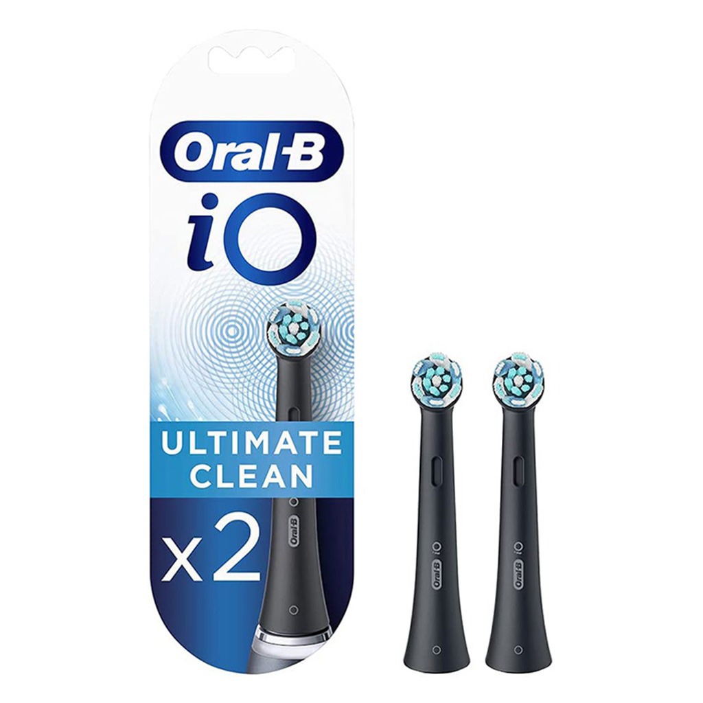 Braun Oral B iO Ultimate Clean Replacement Brush Heads Black, 2's