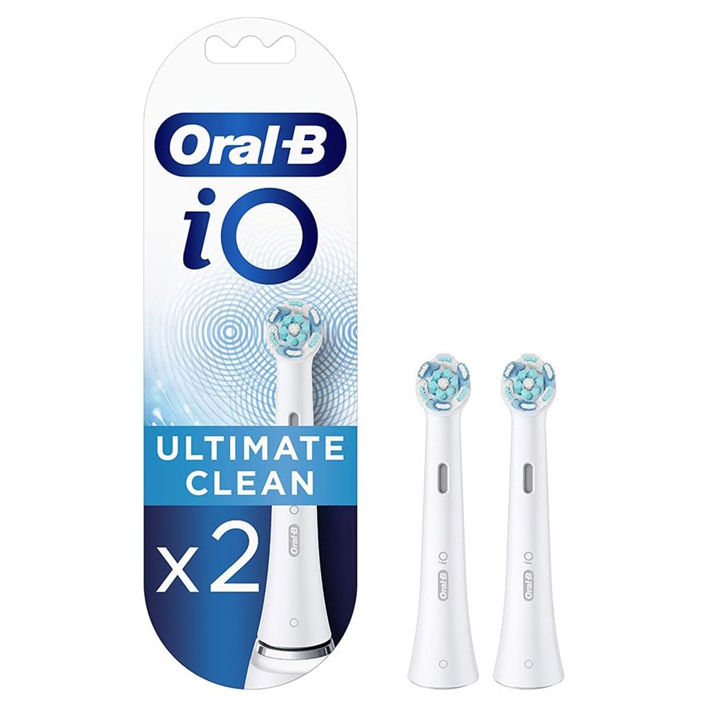 Braun Oral B iO Ultimate Clean Replacement Brush Heads White, 2's