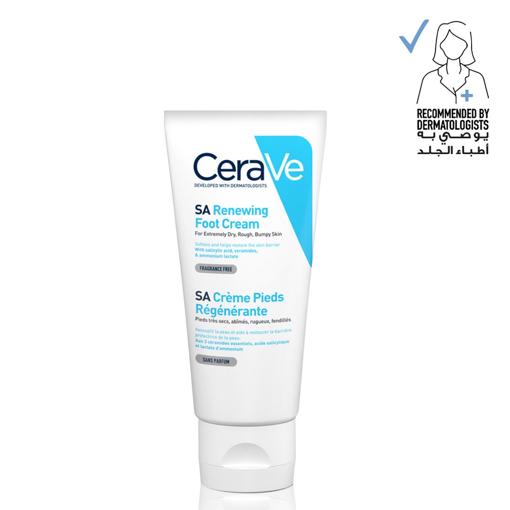 CeraVe SA Renewing Foot Cream With Salicylic Acid For Dry, Rough, Bumpy Skin 88ml