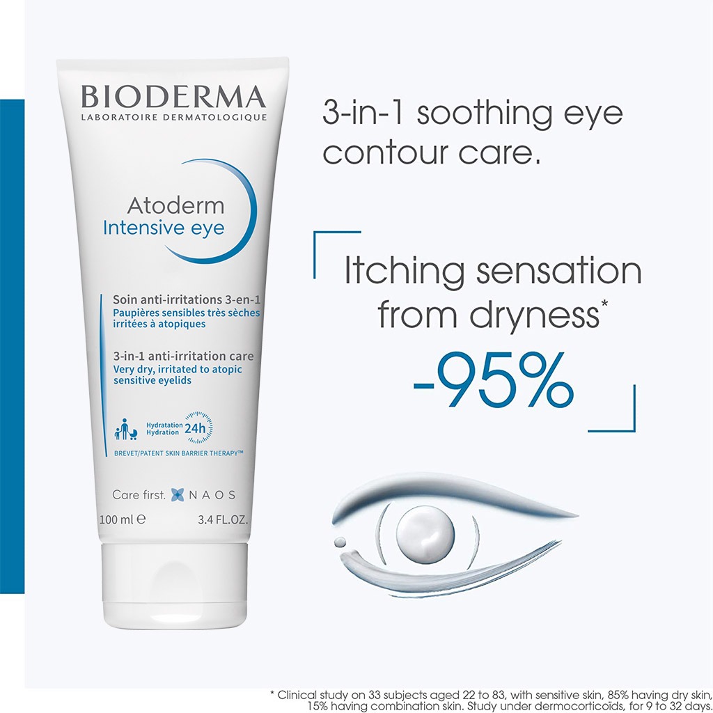 Bioderma Atoderm Intensive Eye 3 In 1 Anti-Irritation Care 100 mL