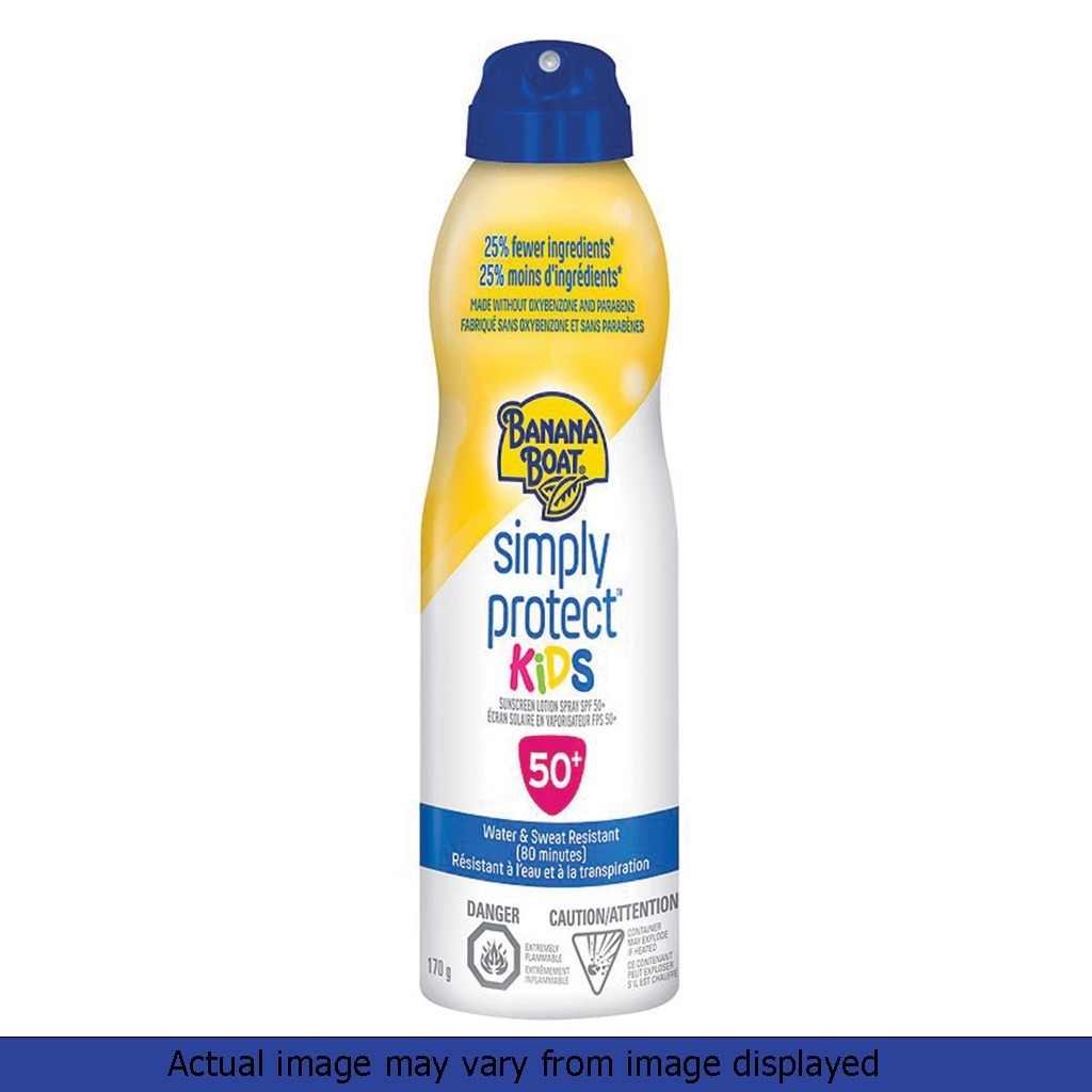 Banana Boat Simply Protect Kids Sunscreen Lotion Spray 170 g
