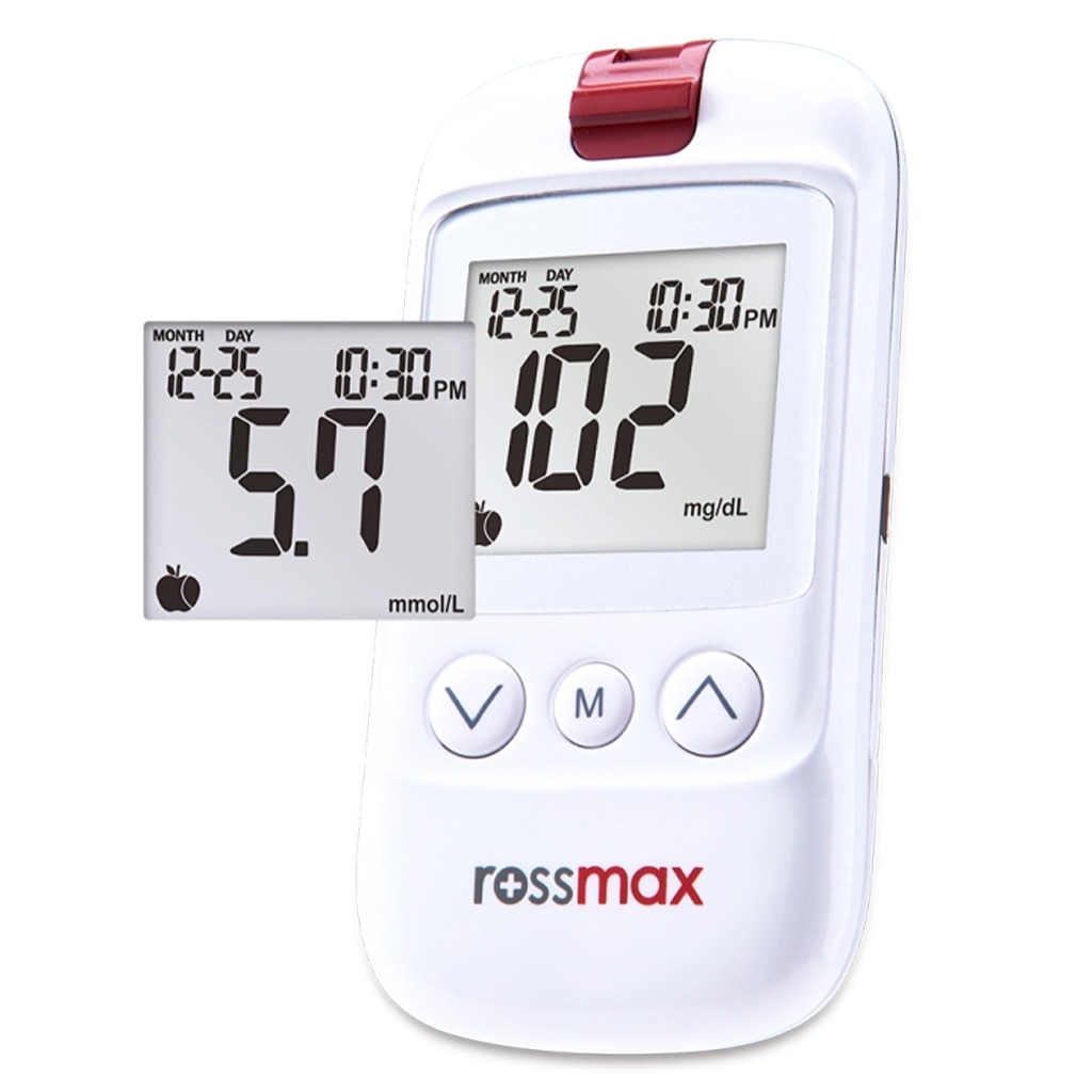 Rossmax HS200 Blood Sugar Monitor With Strips For Diabetes Management