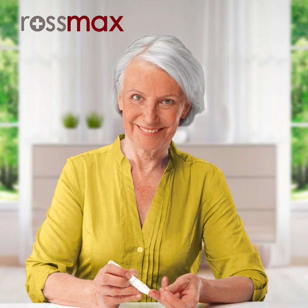 Rossmax HS200 Blood Sugar Test Strips For Diabetes Management, Pack of 50's