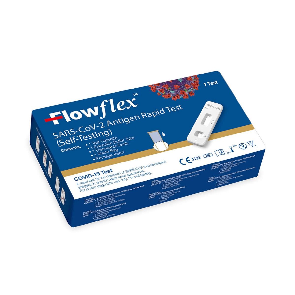 Flowflex™ SARS-CoV-2 Covid 19 Antigen Rapid Test Kit 1's
