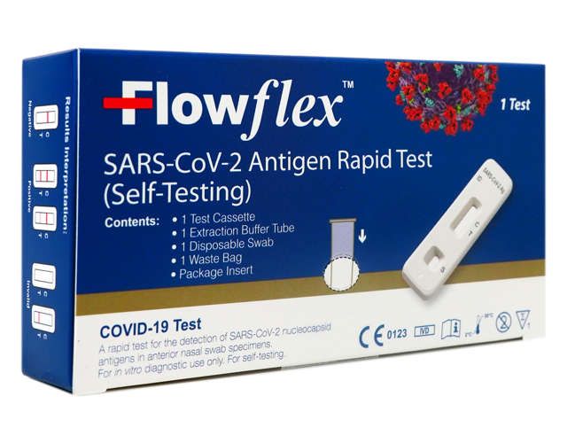 Flowflex™ SARS-CoV-2 Covid 19 Antigen Rapid Test Kit 1's