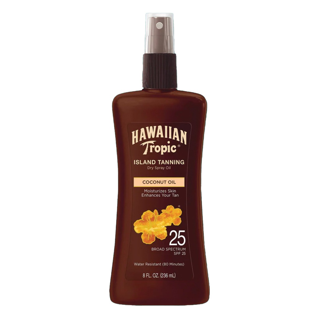 Hawaiian Tropic Island Tanning Dry Spray Oil SPF 25, 236 mL