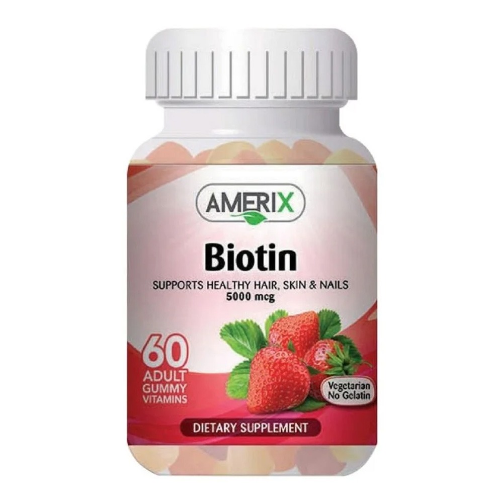 Amerix Biotin 5000 mcg Adult Chewable Gummies 60's