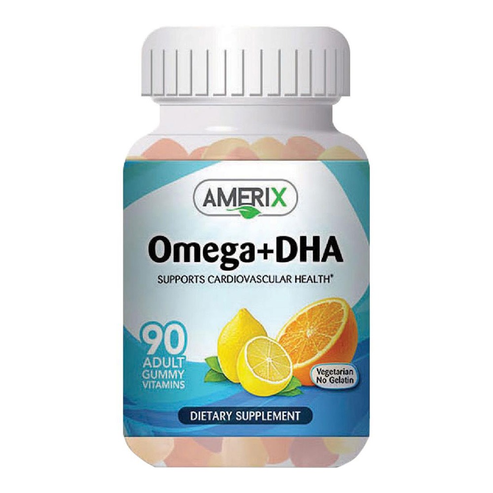 Amerix Omega + DHA Adult Chewable Gummies 90's