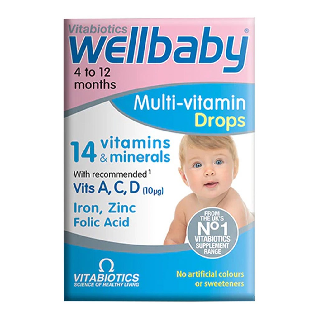Vitabiotics WellBaby® Multivitamin & Multimineral Drops For 4 to 12 Months Baby 30ml