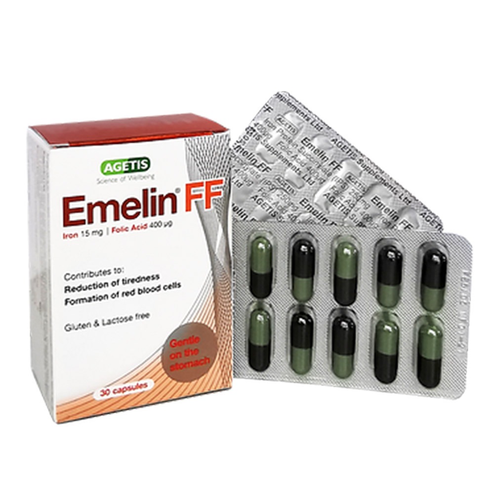 Emelin FF Iron + Folic Acid Capsules 30's