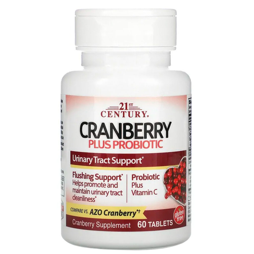 21st Century Cranberry Plus Probiotic Tablets 60's