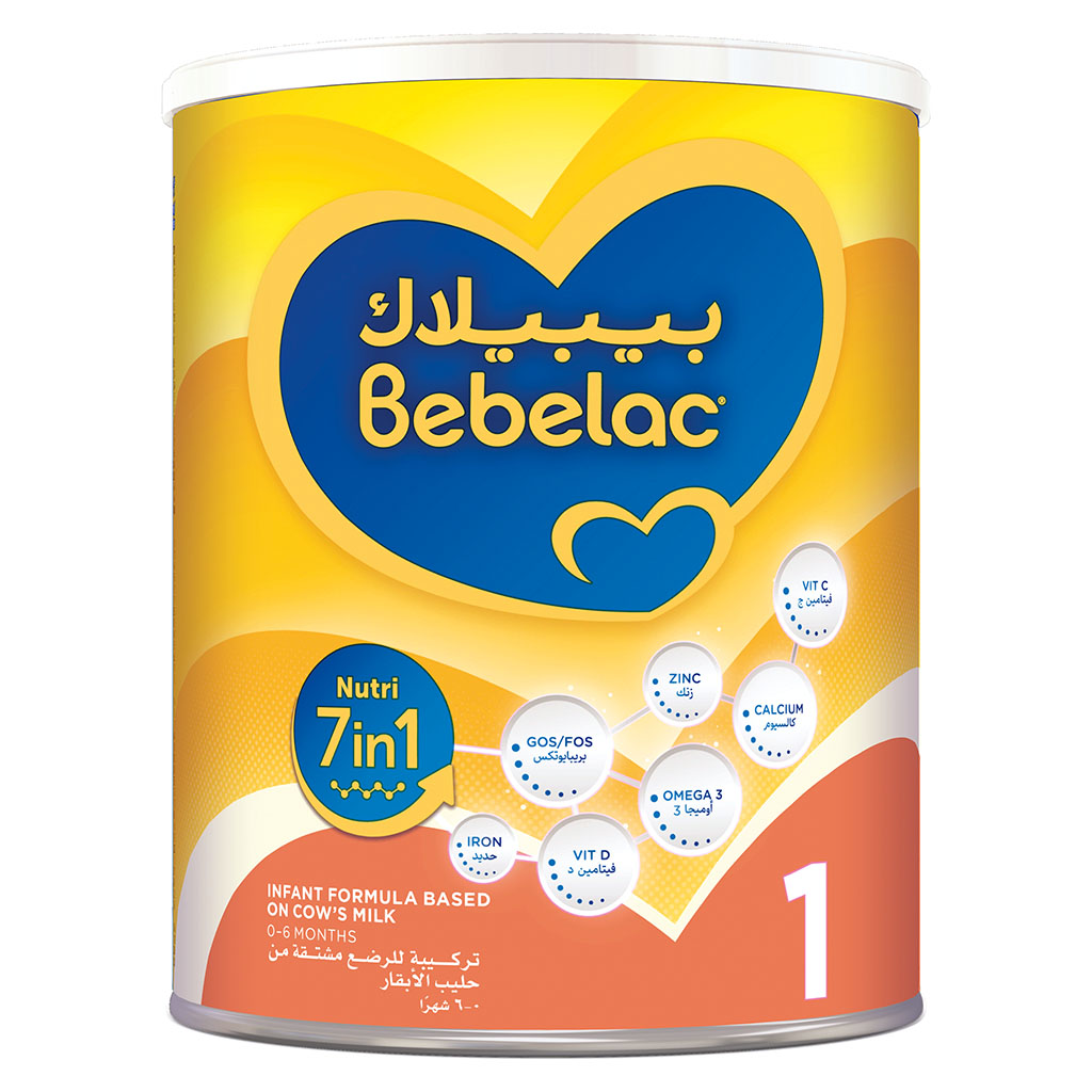 Bebelac Nutri 7 In 1 Stage 1 Infant Milk Formula For 0-6 Months Baby 400g
