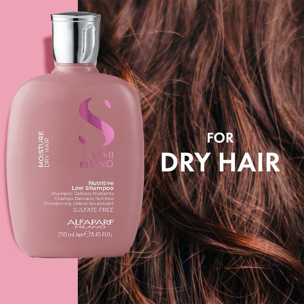 Alfaparf Milano Semi Di Lino Moisture Nutritive Sulfate Free Low Shampoo For Dry Hair 250ml