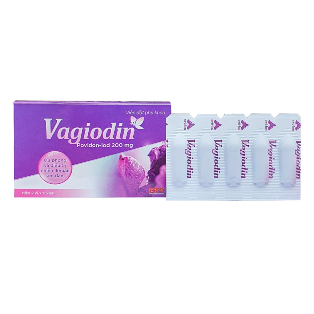 Vagiodin 200 mg Povidone Iodine Vaginal Suppositories 10's