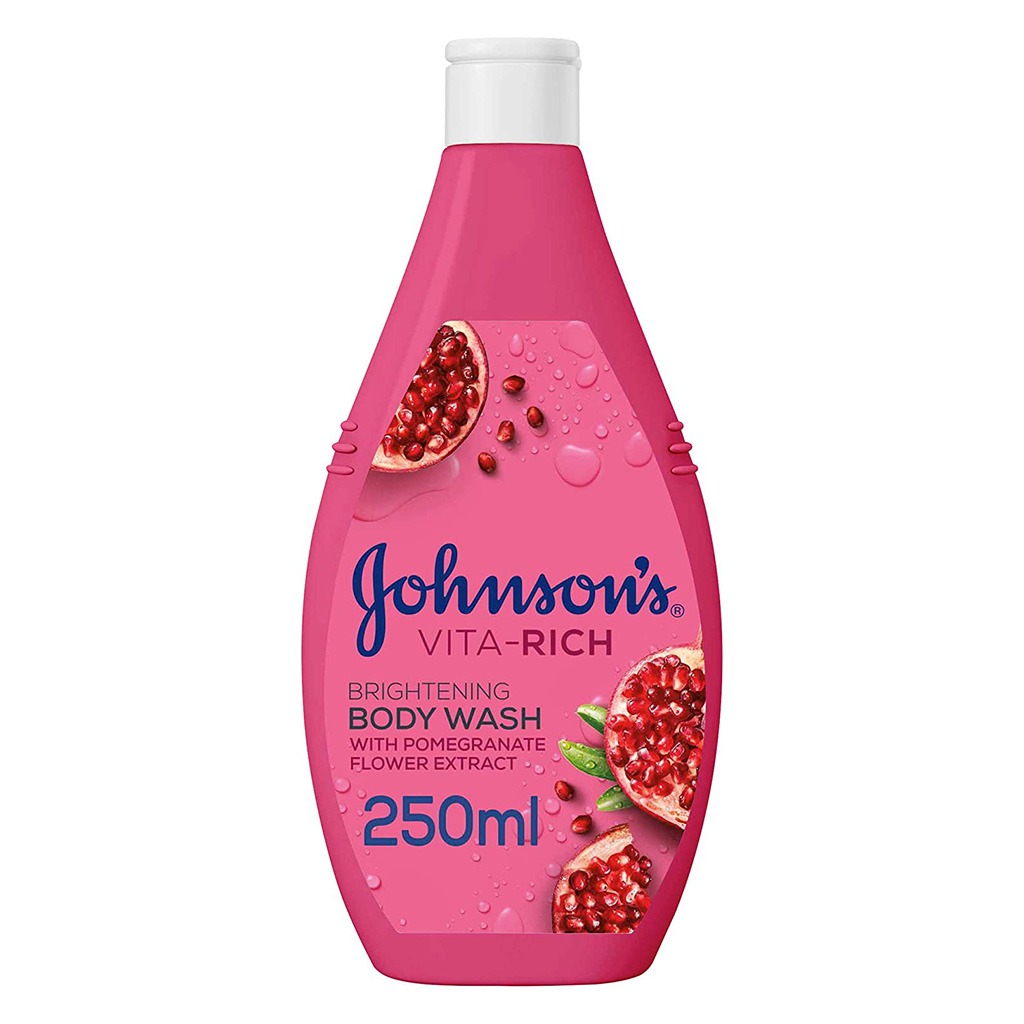 Johnson's Vita-Rich Brightening Body Wash with Pomegranate Flower Extract 250ml