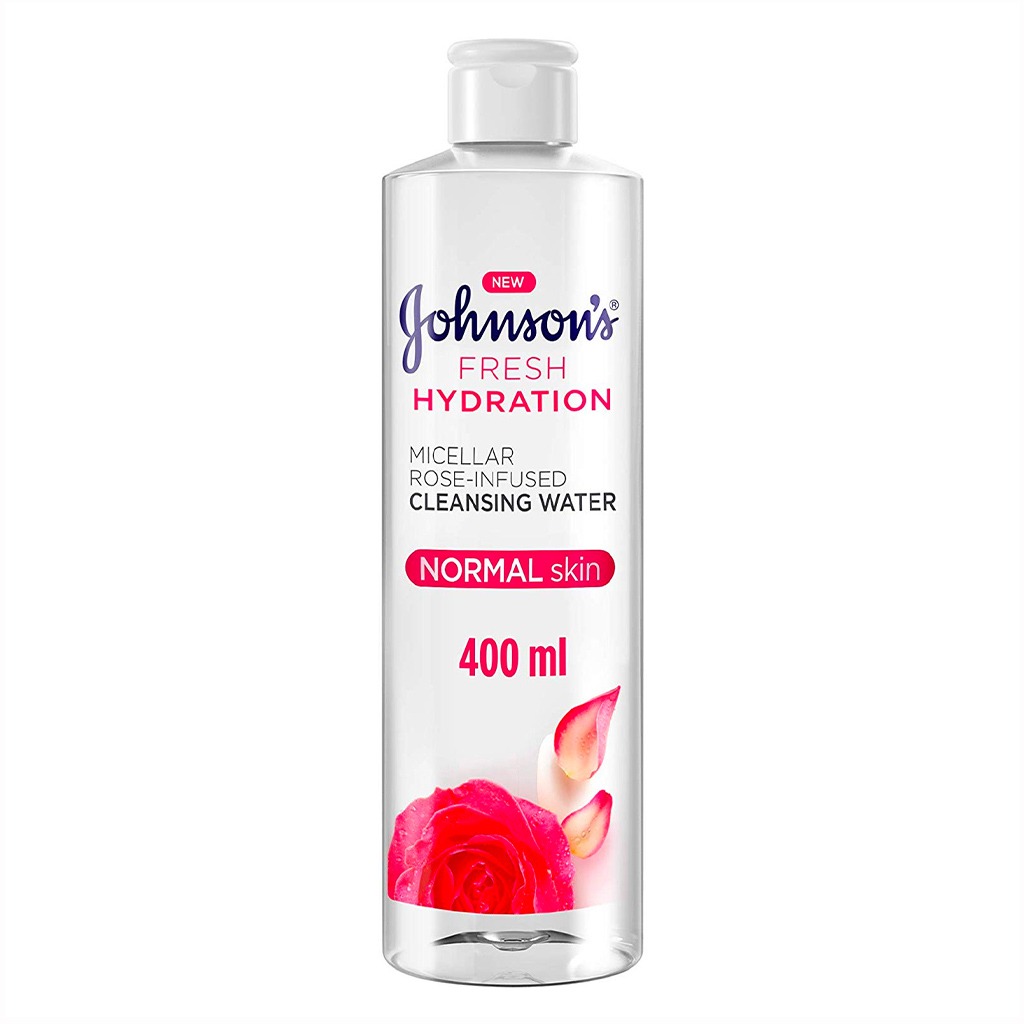Johnson's Fresh Hydration Micellar Rose-Infused Cleansing Water For Normal Skin 400ml