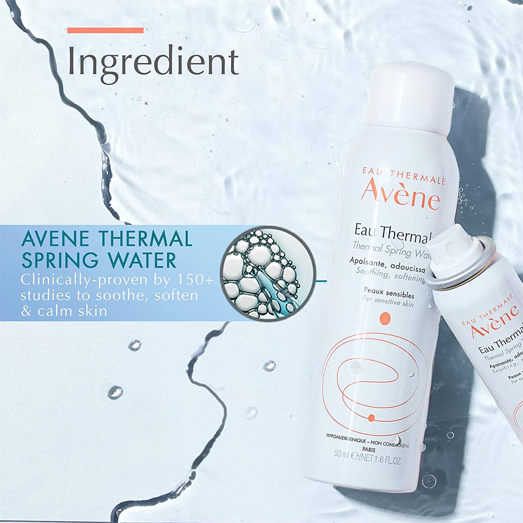Avene Thermal Spring Water Spray, Soothing & Anti-irritating Water For Sensitive Skin 50ml