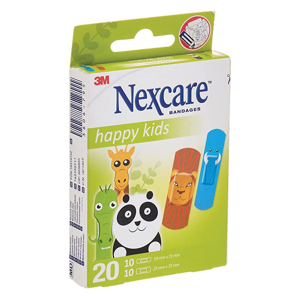 3M Nexcare Happy Kids Bandage Cool Assorted 20's