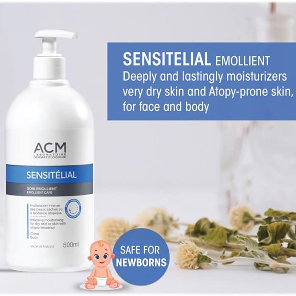 ACM Sensitelial Emollient Care Moisturiser For Dry & Atopy-Prone Skin 500ml