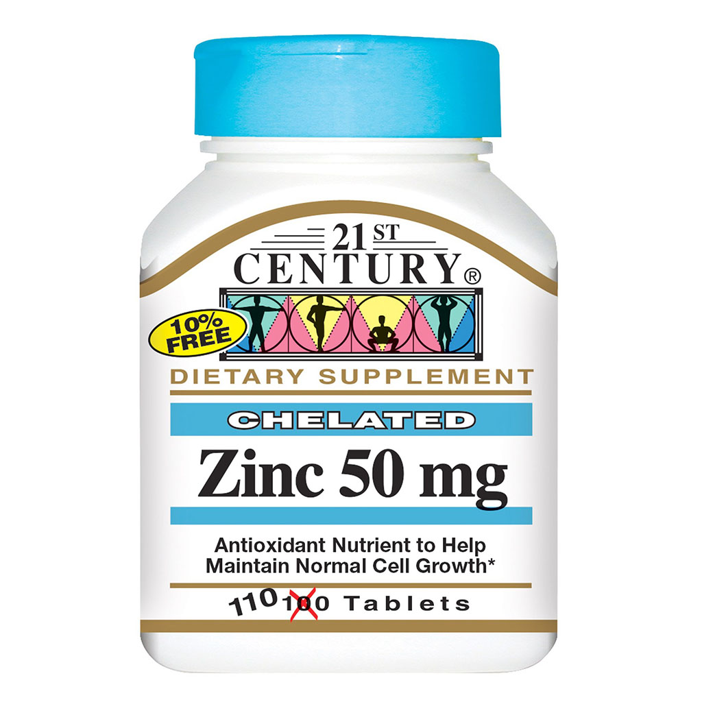 21st Century Chelated Zinc 50 mg Tablets 110's