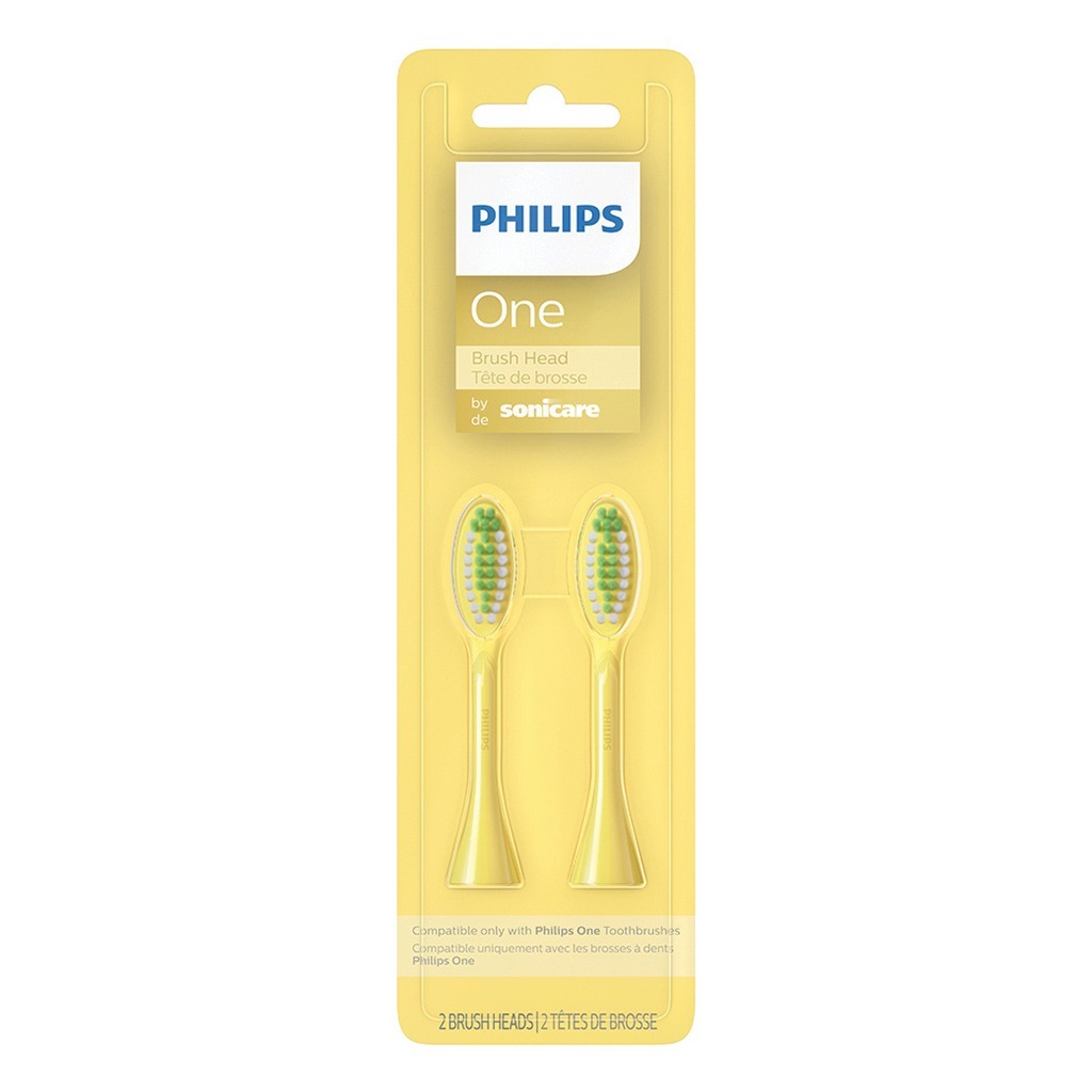 Philips Sonicare One Replacement Brush Head Mango BH1022/02, 2's