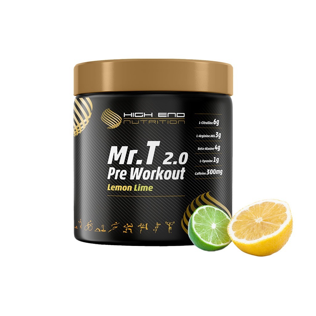 High End Nutrition Mr. T 2.0 Pre Workout Lemon Lime Powder 350 g