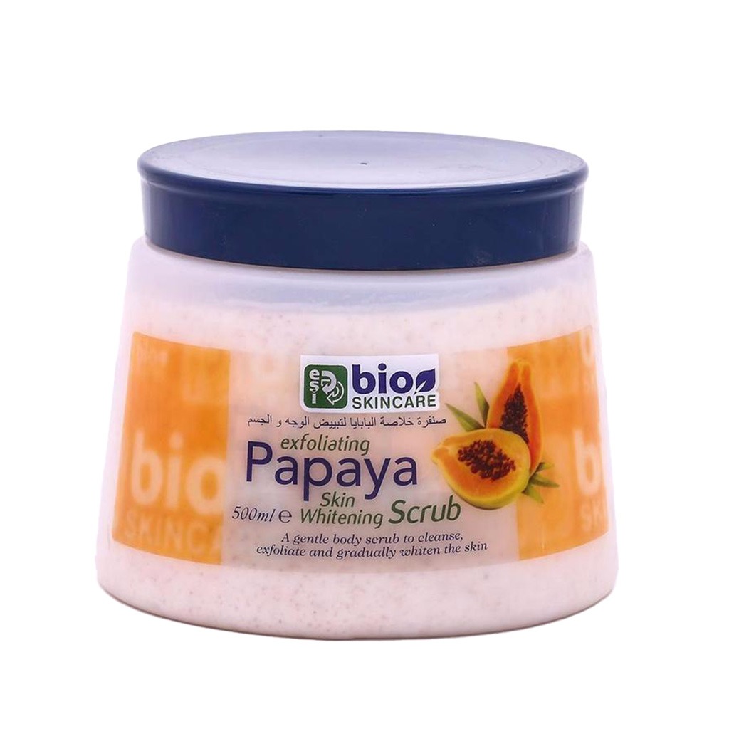 Bio Skincare Papaya Exfoliating Skin Whitening Scrub 500 mL
