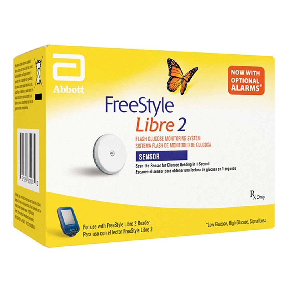 Freestyle Libre 2 Sensor For Continuous Glucose Monitoring, Pack of One Sensor