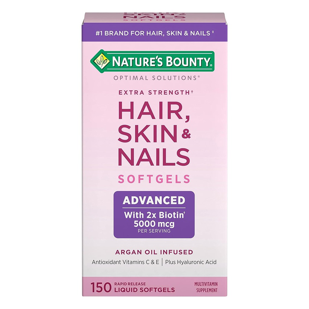 Nature's Bounty Optimal Solutions Extra Strength Hair, Skin And Nails Softgel 150's