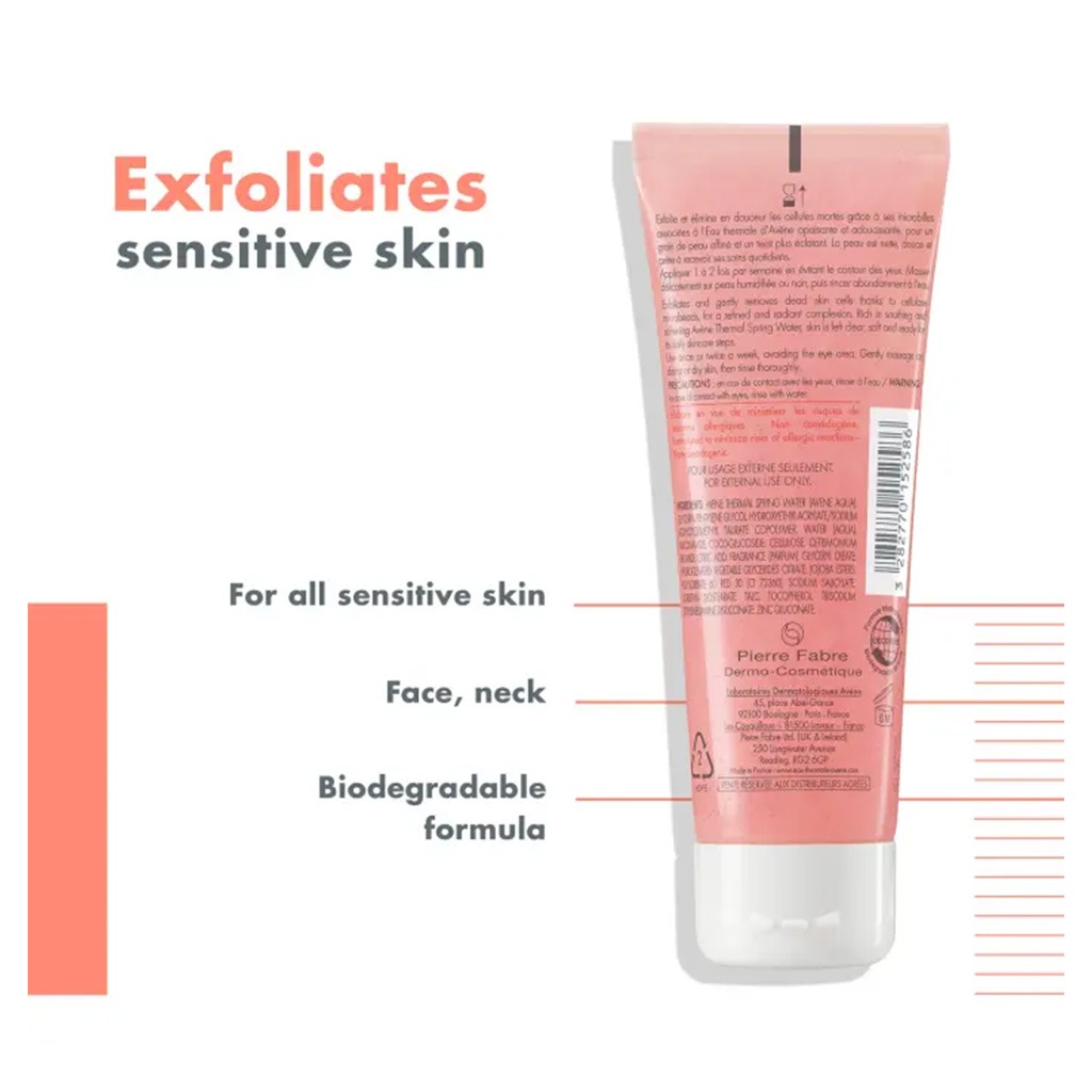 Avene Gentle Face Exfoliating Gel For Sensitive Skin 75ml
